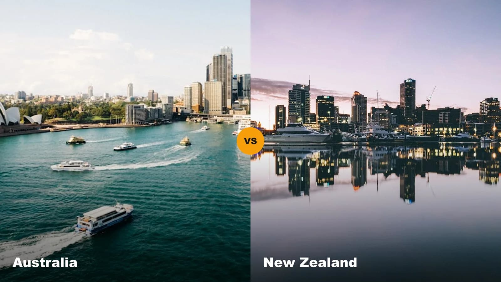 Australia vs New Zealand travel comparison cities nature costs 2026