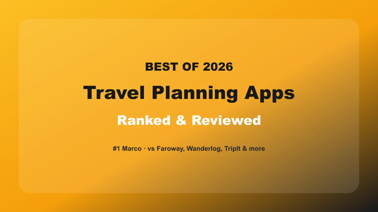 Best Travel Planning Apps of 2026: Ranked and Reviewed